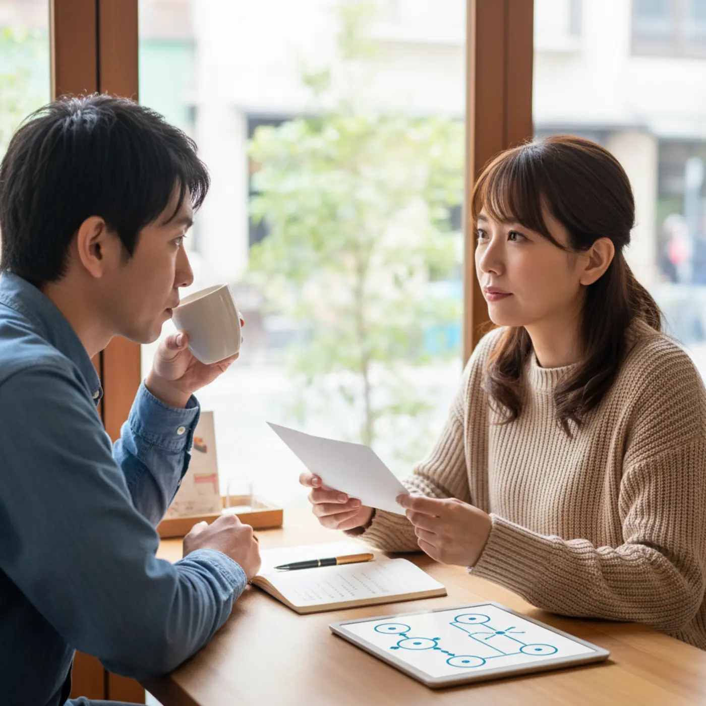 復縁したい相手に手紙や共通の友人を介して連絡する際のメリットとデメリットをまとめた表。第三者の介入はリスクも伴うため、恋愛相談の観点から実行する際の注意点を解説。