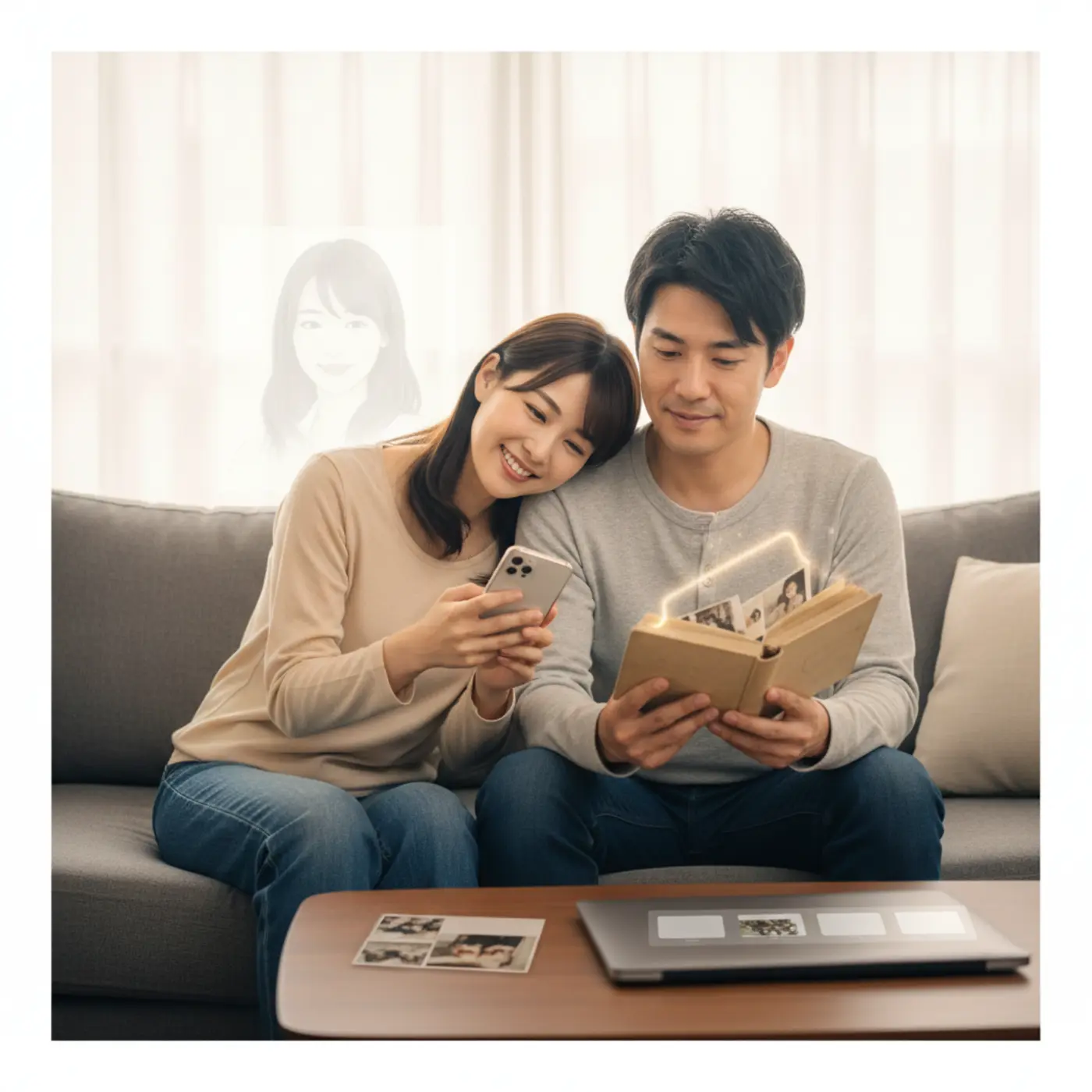 過去の恋愛に対する男性心理「名前を付けて保存」と女性心理「上書き保存」の違いをイラストで解説。復縁を成功させるために知っておきたい男女の思考の違いが分かります。