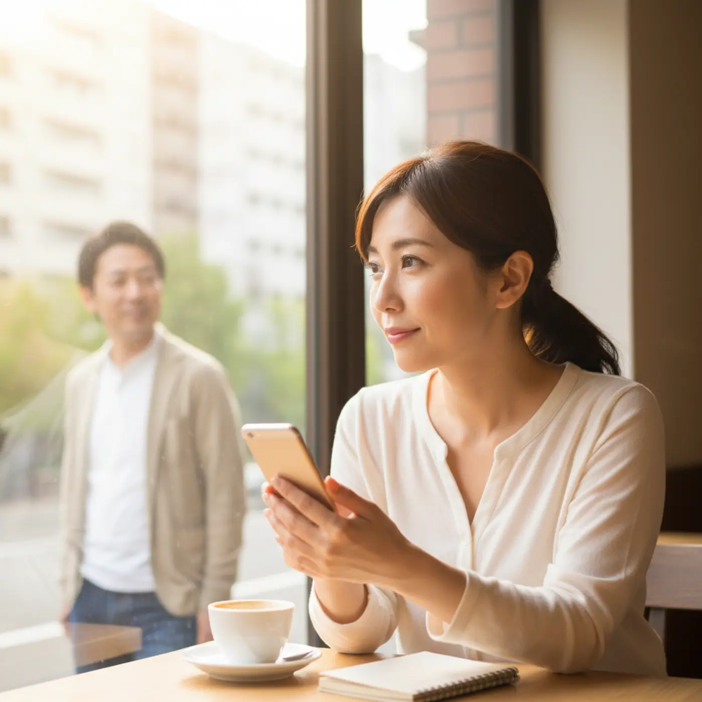 復縁成功のための自分磨きチェックポイントを紹介する画像。外見、内面、コミュニケーションの3要素を磨き、別れた相手に成長した姿を見せて魅力を再認識させるための具体的なアクションを解説。