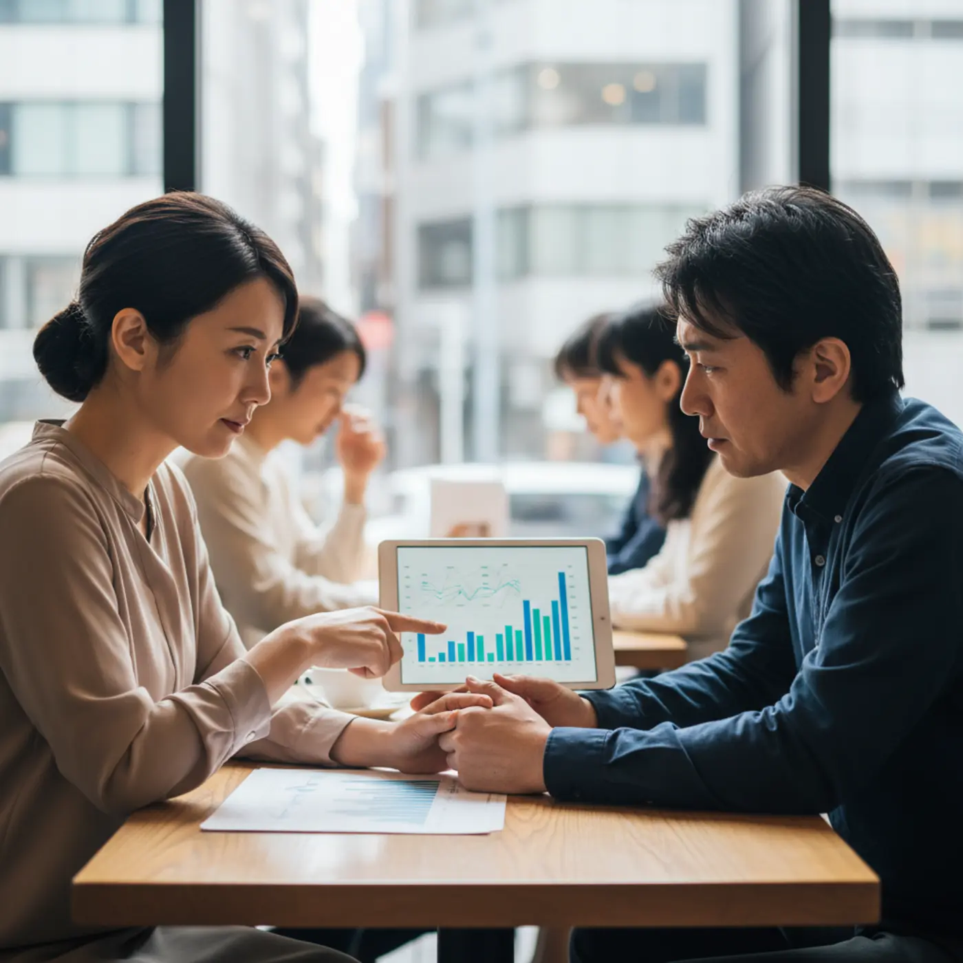 3回目の復縁は運命か腐れ縁か、岐路に立って悩むカップルのイラスト。感情だけでなく、成功率や心理データに基づいて冷静に関係を見つめ直すことの重要性を示している。