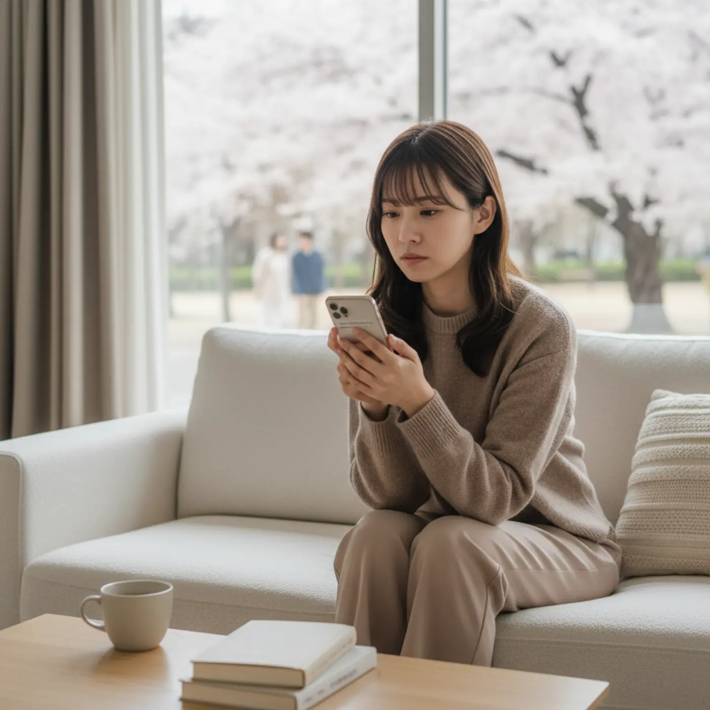 元彼との復縁を考えてスマホを手に悩む女性。女性からの復縁告白は成功するのか、別れた後の男性心理を分析し、よりを戻すためのヒントを解説します。