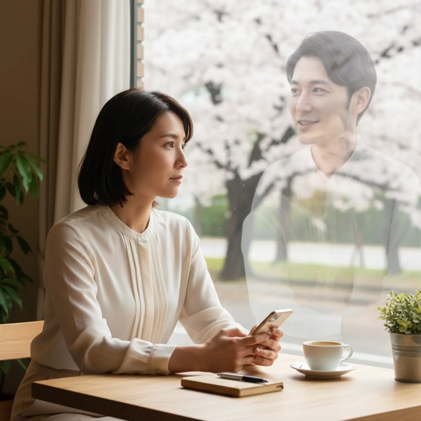 恋愛におけるツァイガルニク効果を説明するイラスト。中断された行為への執着が、元恋人への未練と混同される心理状態を描写し、本当の気持ちを見つめ直すきっかけを与える。